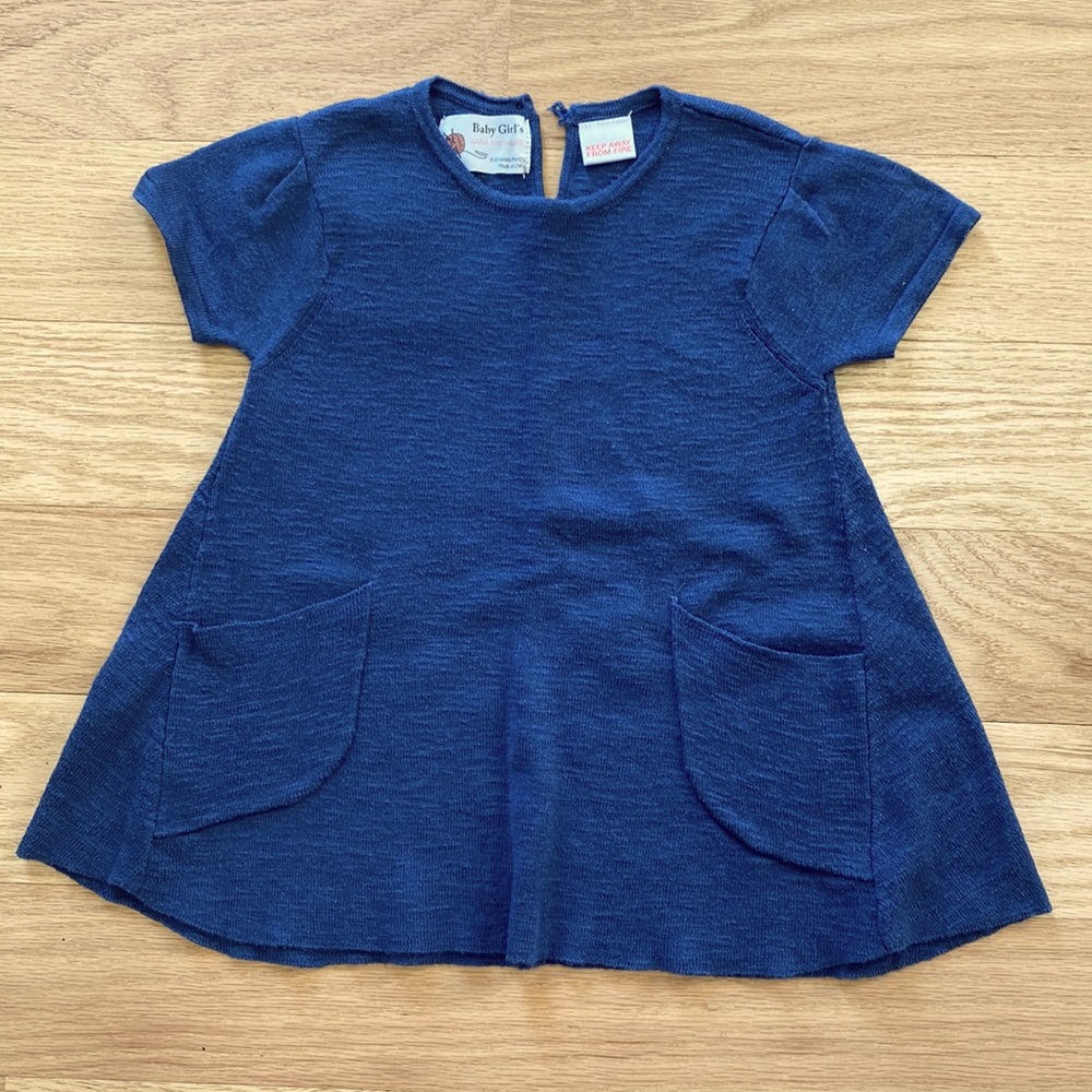 Baby Zara knit dress, size 6-9 months